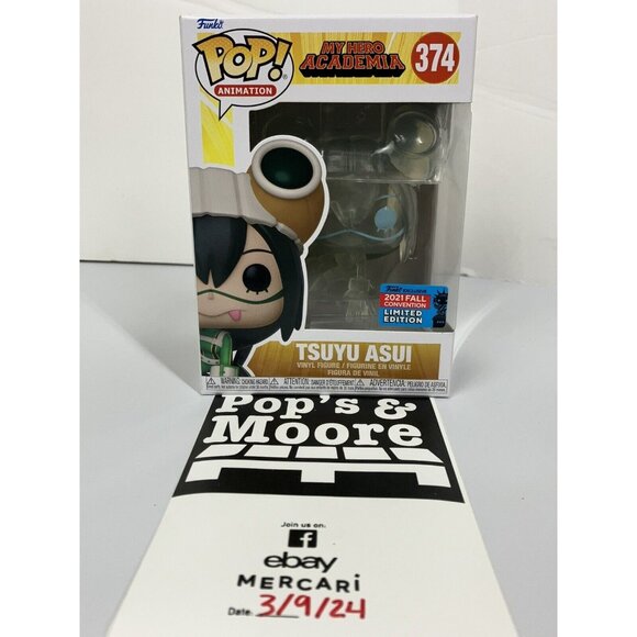 Funko Pop! My Hero Academia: Tsuyu Asui 374 Vaulted Vinyl Figure With Protector - Picture 1 of 13